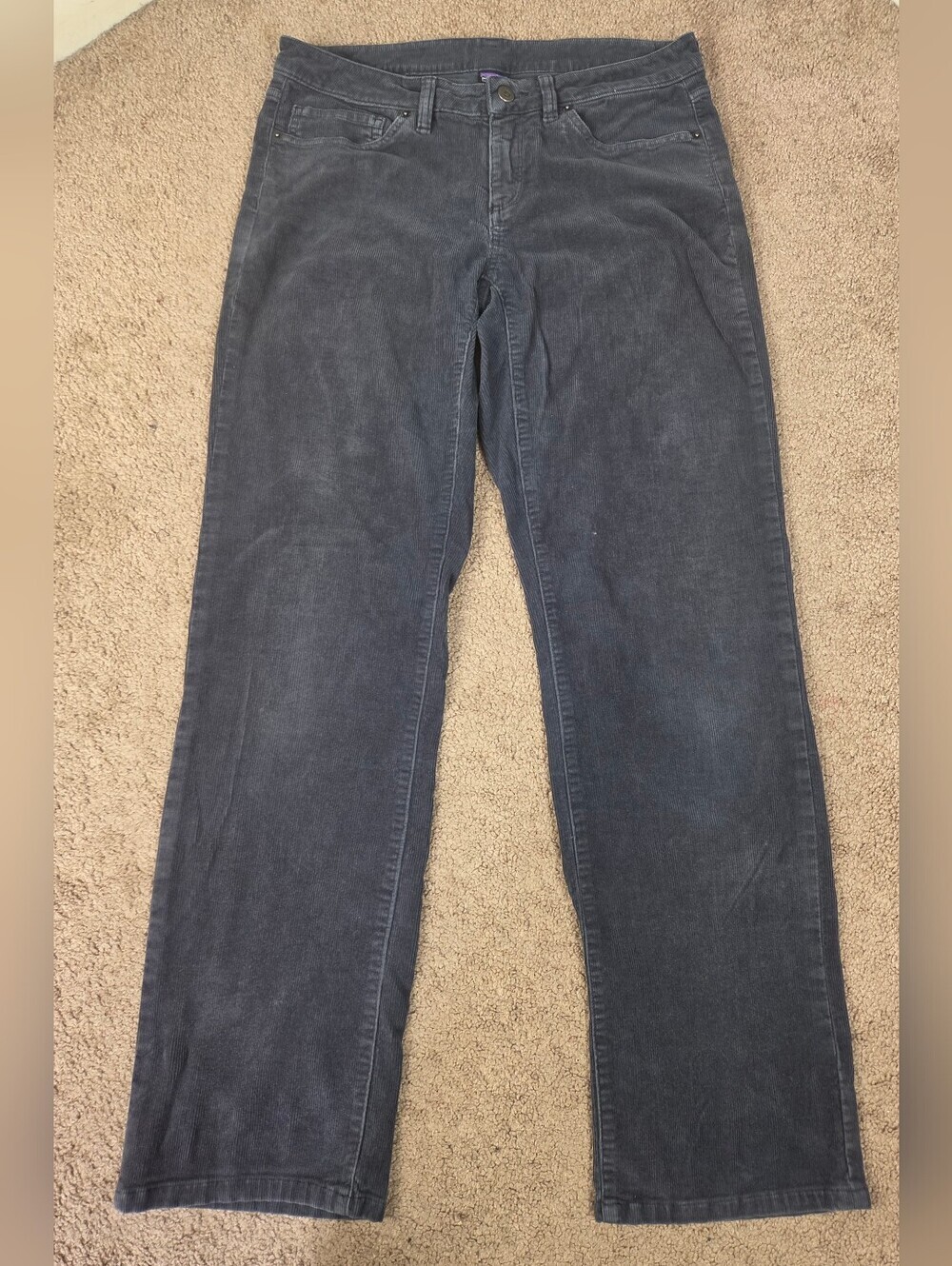 Patagonia Organic Cotton Corduroy Pants in Dark Gray